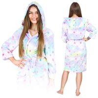 SZLAFROK PORANNIK CIEPŁY DAMSKI MĘSKI PLUSZ MIKROFIBRA PREZENT DRES S