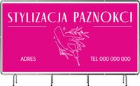 BANER REKLAMOWY 130x80cm duży wybór PROJEKT GRATIS STYLIZACJA PAZNOKCI