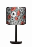 Lampa stołowa - nocna drewniana duża - Maki