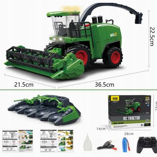 TRAKTOR ZDALNIE STEROWANY CIĄGNIK Z PRZYCZEPĄ RC na PILOTA 2W1 na Arena.pl