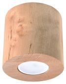Downlight LAMPA sufitowa Orbis SL.0492 Sollux drewniana OPRAWA w stylu skandynawskim tuba