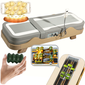 Nefrytowe Łóżko masujące Materac masujący kamieniami Nefrytu Grzanie