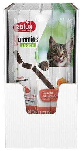 Miękki przysmak dla kotów - Pałeczka Zolux Yummies Łosoś i Pstrąg 3x5g na Arena.pl