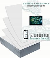 Ulotki A5 reklamowe firmowe 1000szt różne wzory SERWIS LAPTOPÓW