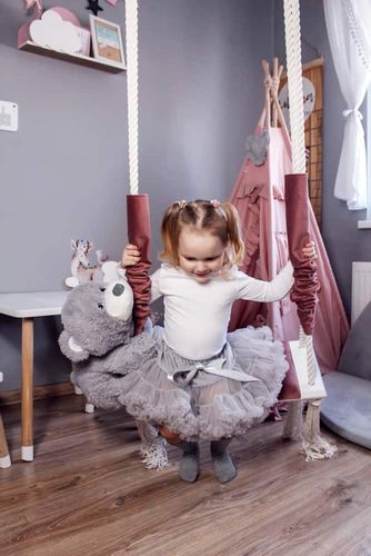 huśtawka do pokoju popielaty MAŁPISZON na Arena.pl