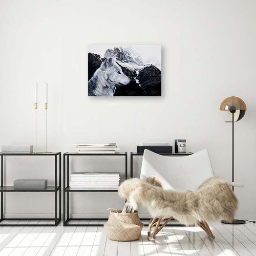 Deco Panel, Wilk na tle góry 60x40 na Arena.pl