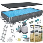 Basen stelażowy ogrodowy 956 x 488 x 132 cm 11w1 Bestway 561KJ