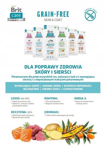 BRIT CARE Dog Grain-free Puppy Salmon 12kg na Arena.pl