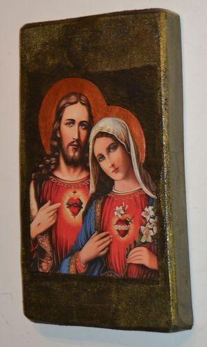 Ikona Serce Jezusa - Serce Maryi na Arena.pl