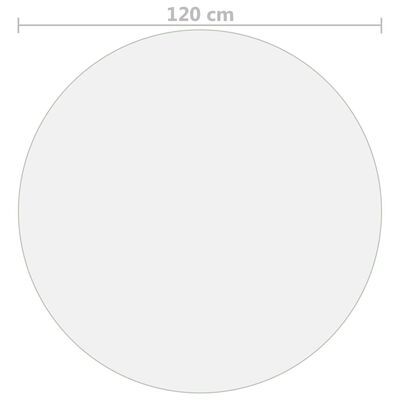 Przezroczysta Okrągła Mata Ochronna na Stół Biurko Blat 120 cm, 2 mm – Podk na Arena.pl