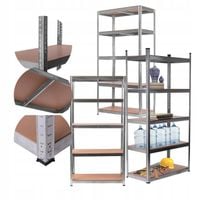 REGAŁ MAGAZYNOWY GARAŻOWY METALOWY 5-POZIOMOWY 220x110x50 cm 875kg! 4