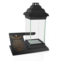 PODSTAWKA pod ZNICZ na GRÓB DEDYKACJA LAMPION XXL