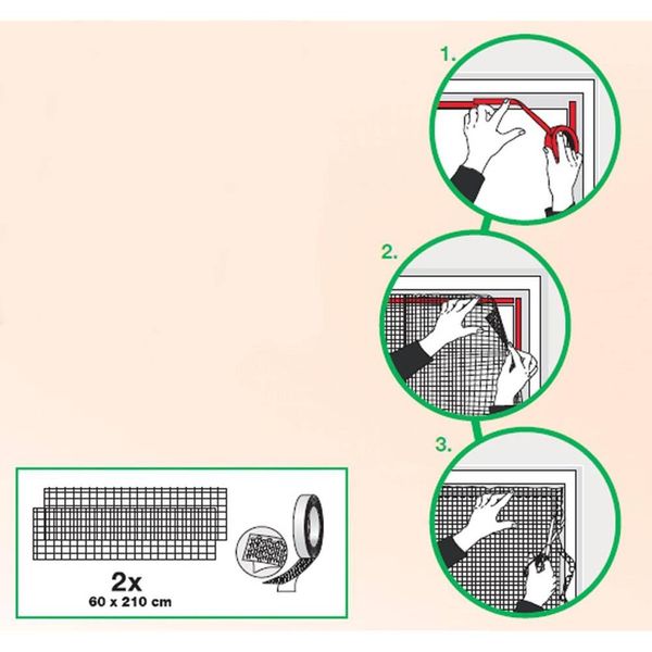 MOSKITIERA DRZWI 2X60X210 BIAŁA zdjęcie 4
