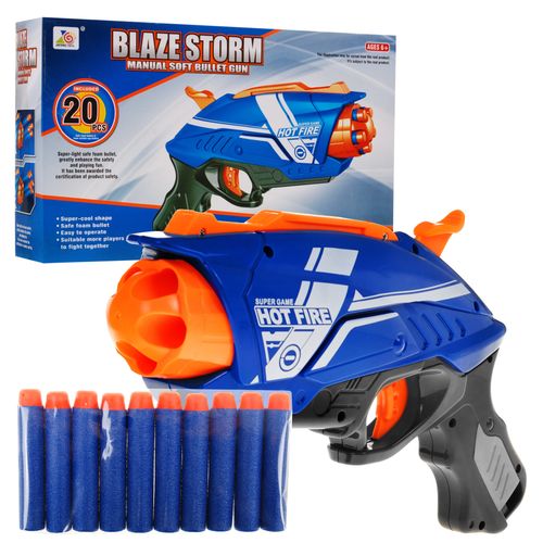 Manualny Pistolet Dla Dzieci 6+ Blaze Storm Mechanizm Sprężynowy + 20 Długi na Arena.pl