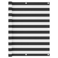 Parawan balkonowy antracytowo-biały, 120x300 cm, tkanina Oxford