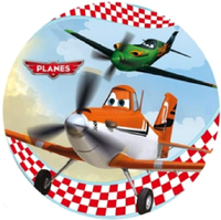 Opłatek na tort Samoloty Postacie Bajkowe