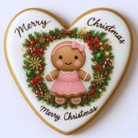 CIASTKO LUKROWANE MAMIK FAMILY SIOSTRA PINK ROZ.XL SERCE RĘCZNIE ROBIONE