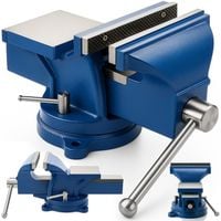 Imadło ŚLUSARSKIE 125mm Z KOWADŁEM OBROTOWE 360st. MOCNE SOLIDNE