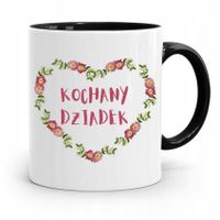 Kubek Czarny Prezent Dla Dziadka Kochany Dziadek Z Nadrukiem Ze Zdjęciem