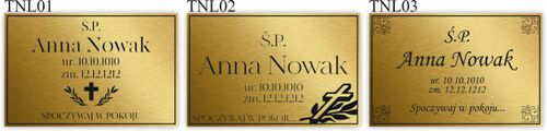 TABLICZKA NA GRÓB NAGROBKOWA TABLICA NAGROBNA na Arena.pl