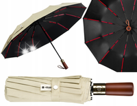 Parasolka automatyczna, składana, elegancki parasol duży Peterson