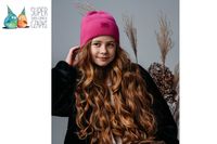 Jamiks CELESTE czapka dla dziewczynki kaszmir fuksja 54-56