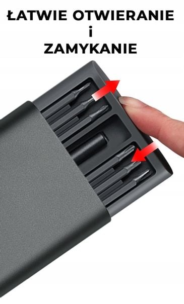 Śrubokręt precyzyjny TurnTech z zestawem końcówek 48 in 1 ALU zdjęcie 3