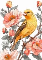 Plakat 42x59,4cm Wiosenny Śpiewaczek