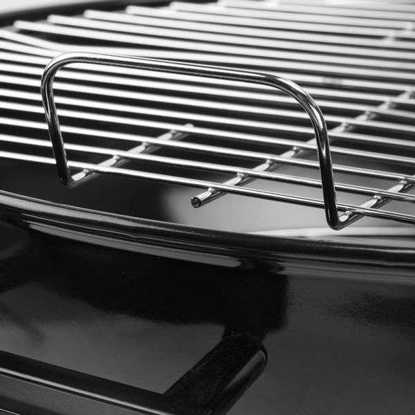 Grill węglowy ogrodowy RUND czarny zdjęcie 16