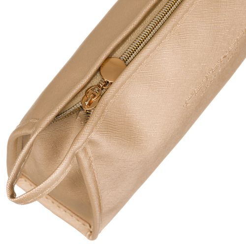 kompaktowa kosmetyczka damska ze skóry ekologicznej - peterson na Arena.pl