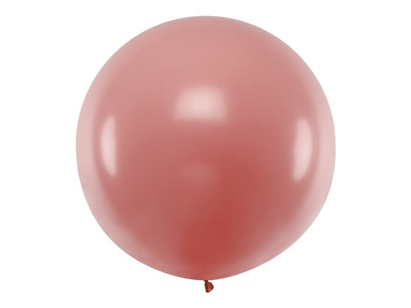 Balon pastelowy dzika róża 1m zdjęcie 1