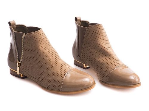 AŻUROWE BOTKI 60865-2 KHAKI 36 na Arena.pl