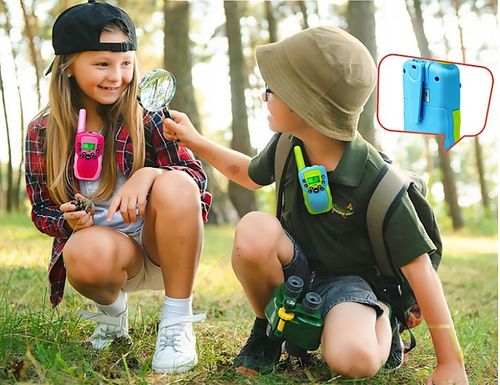 WALKIE-TALKIE DLA DZIECI LATARKA ŁOKI TOKI DUŻY ZASIĘG 2X KRÓTKOFALÓWKA RÓŻ na Arena.pl