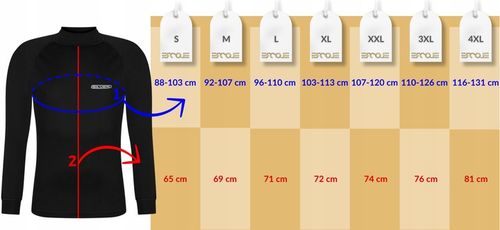 BLUZKA TERMICZNA KOSZULKA BLUZA ODZIEŻ TERMOAKTYWNA BIELIZNA TERMO L na Arena.pl