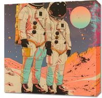 Obraz 60x60cm Astrounauci Kosmonauci