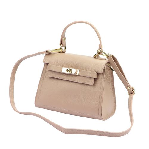 Luka Damski skórzany mały kuferek torebka na ramię z paskiem i uchwytem na Arena.pl