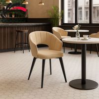 Krzesło Tapicerowane KL-1 Beżowy Piano 03