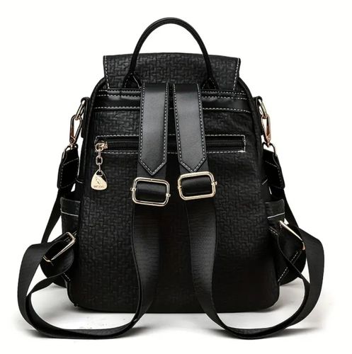 Plecak damski czarny skórzany elegancki miejski 2w1 torba na ramię na Arena.pl