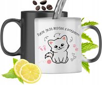 Kubek Magiczny Z Kotkiem Kotek Zmieniający Kolor Z Nadrukiem Ze Zdjęciem