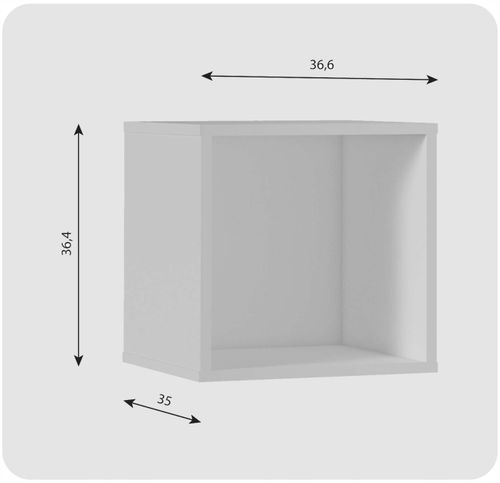 Regał półka organizer pojemnik stojak na płyty winylowe segregatory Cubo 1 na Arena.pl
