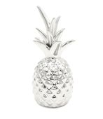 ANANAS CERAMICZNY FIGURKA DEKORACJA GLAMOUR 18 cm srebrny