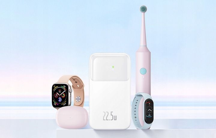 BASEUS POWERBANK 10000MAH 22.5W USB-A USB-C LIGHTNING DO TELEFONU KABEL zdjęcie 3