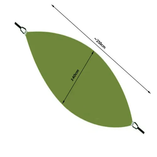 Hamak kokon 250x140cm ogrodowy dwuosobowy turystyczny z moskitierą na Arena.pl