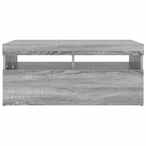 Szafka pod TV z oświetleniem LED, szary dąb sonoma, 90x35x40 cm na Arena.pl