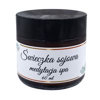 Świeczka Sojowa Medytacja Spa 60 ml z Drewnianym Knotem Handmade