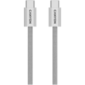 CANYON Kabel OnWire 60MG C-C 60W Magnes w oplocie 1m Szary