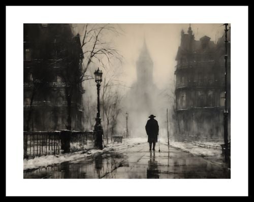 Plakat 40x30cm Mgła nad Londynem na Arena.pl