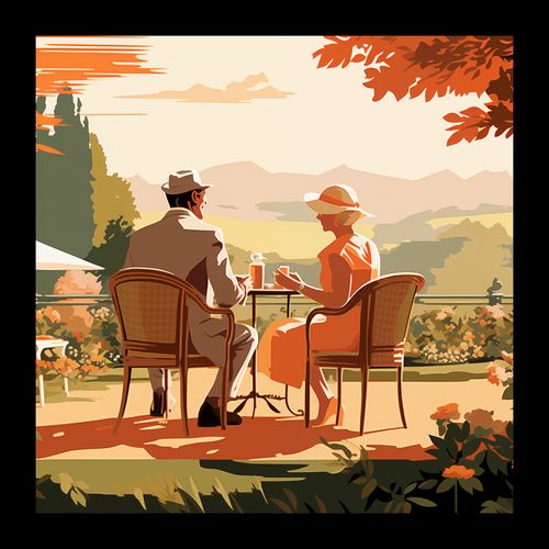 Plakat 20x20cm Retro Randka na Arena.pl