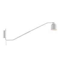 LAMPA ścienna PURO 20813101 Kaspa regulowana OPRAWA metalowa na wysięgniku reflektorek biały