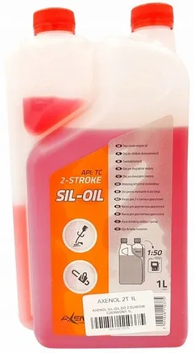 AXENOL OLEJ DO 2-SUWÓW 2T 1L SIL-OIL CZERWONY zdjęcie 1